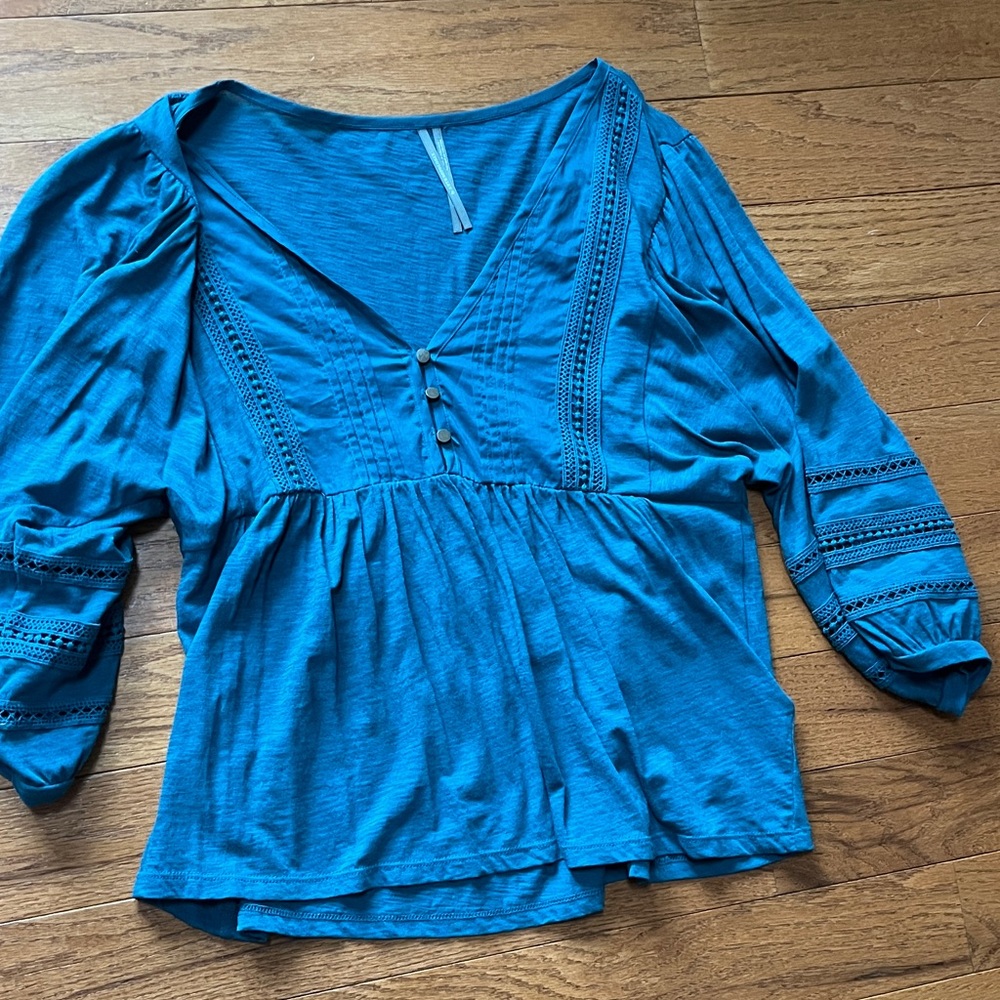 Anthropologie bell sleeve top